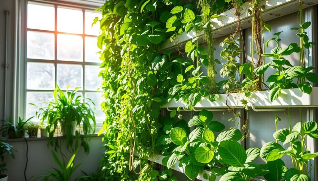 horta vertical hidropônica
